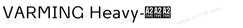 VARMING Heavy字体转换